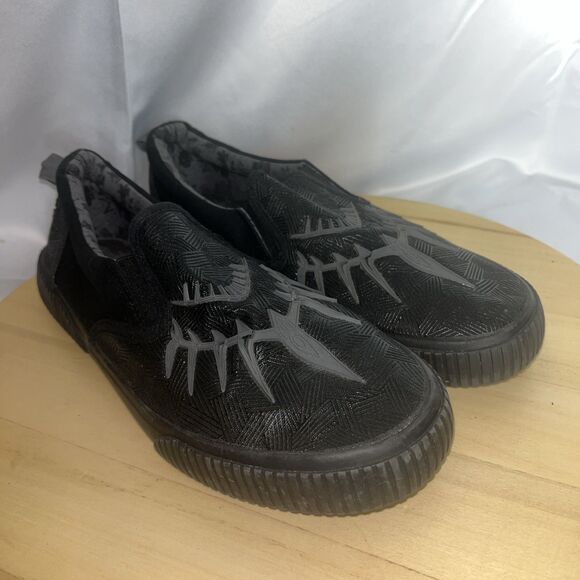 Marvel Black Panther Sneaker Sz 9 Low Top Slip On Casual Athleisure Ground Up - Picture 12 of 13